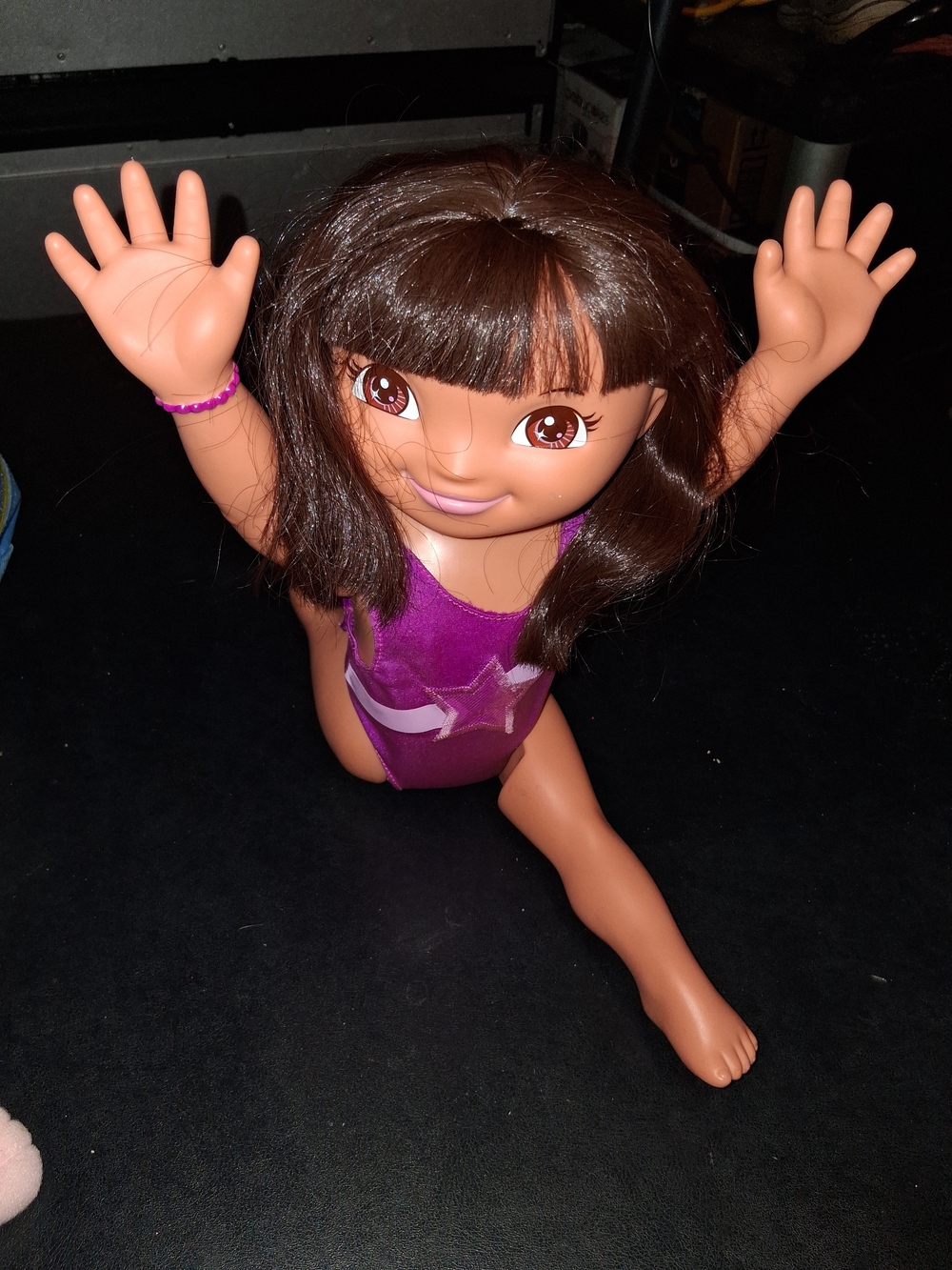 Dora The Gymnast Purple Star Swimsuit Doll - Kids Toy She does Not Work Battery